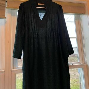 Elegant Dark Emerald Green Textured Dress